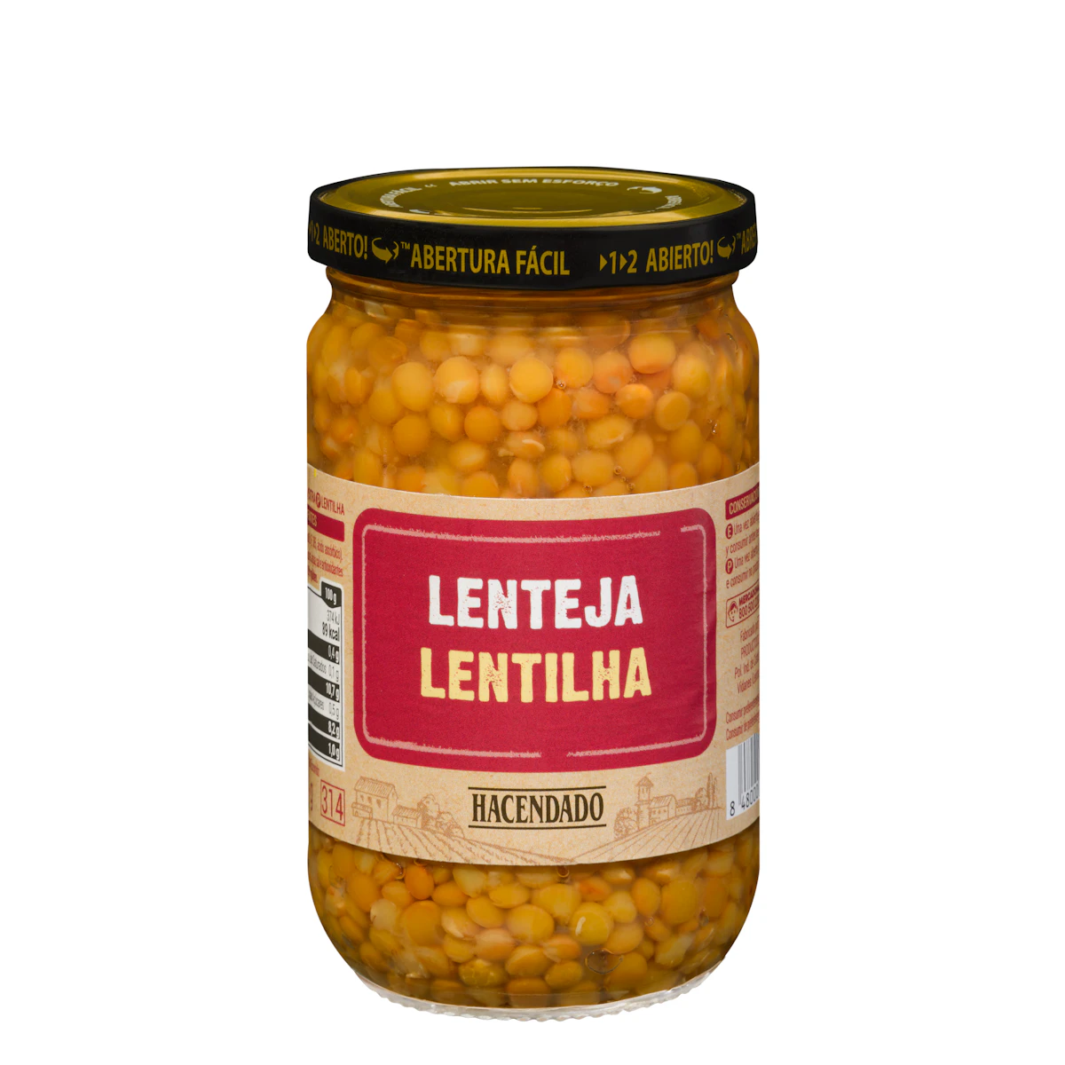Lenteja cocida Hacendado