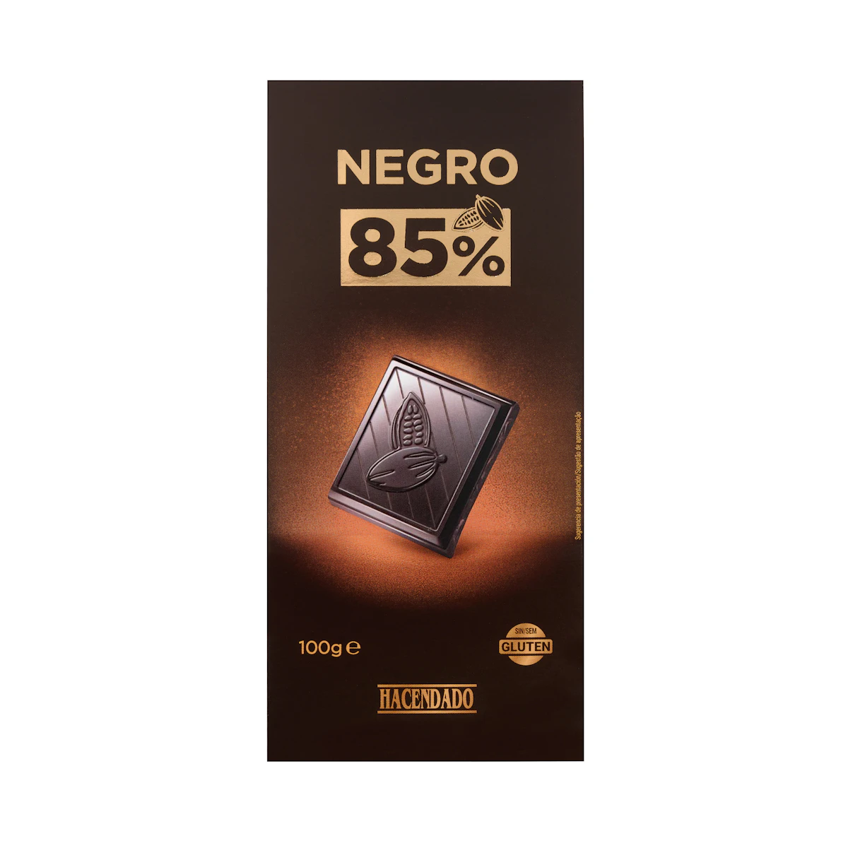 Chocolate negro 85% cacao Hacendado