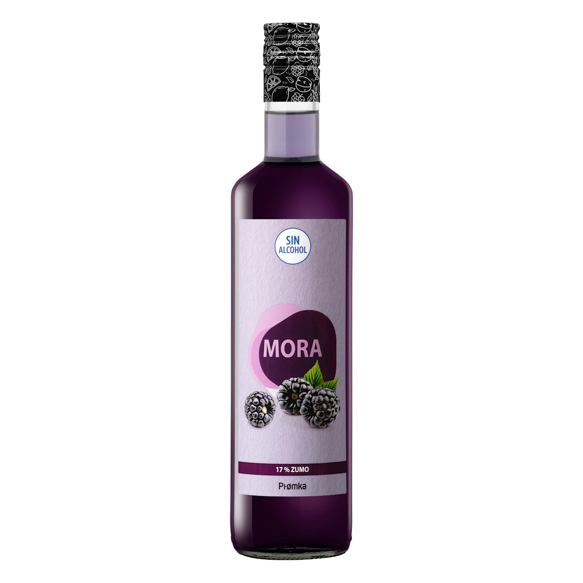 Licor mora sin alcohol Pi.omka