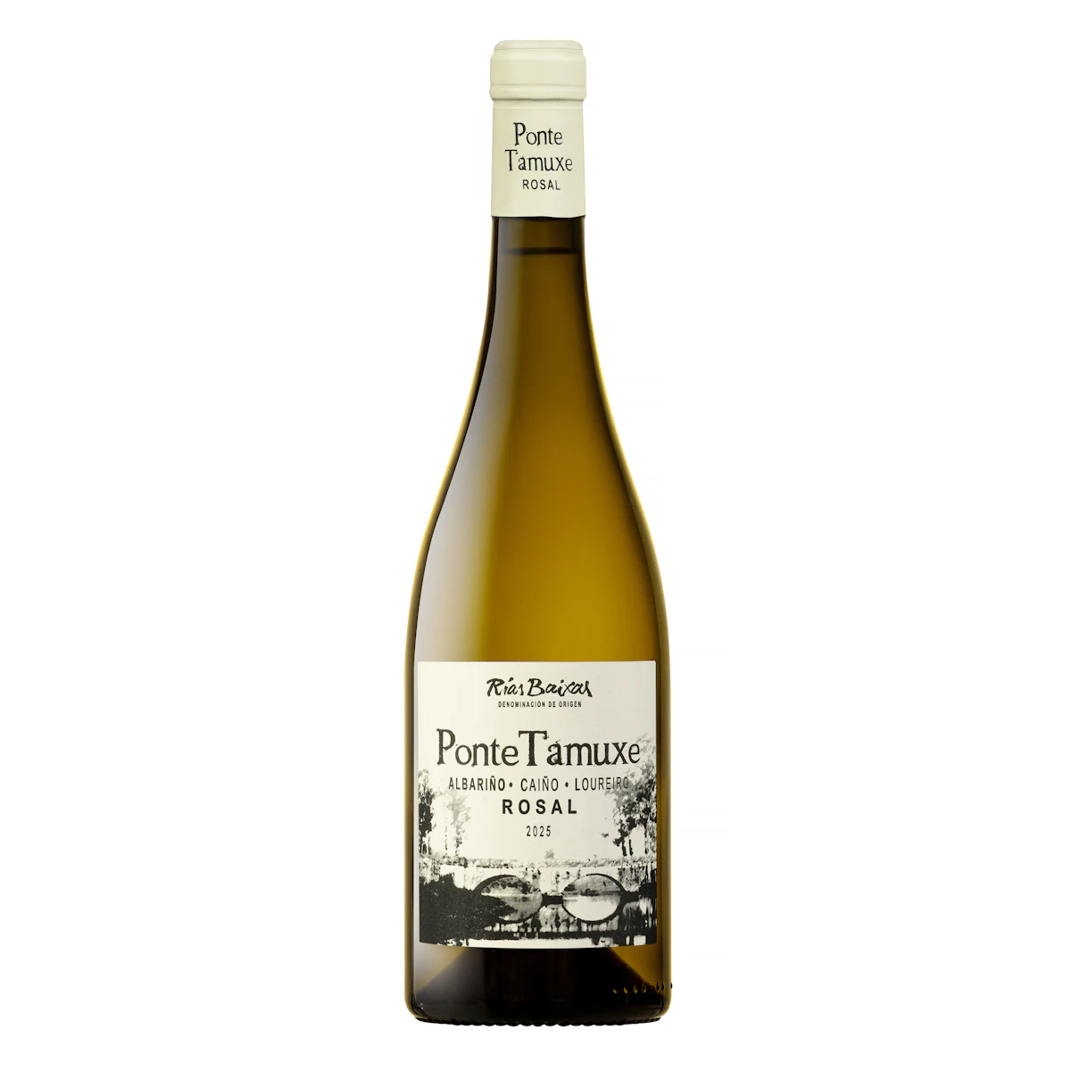 Vino blanco albariño Ponte Tamuxe DO Rías Baixas