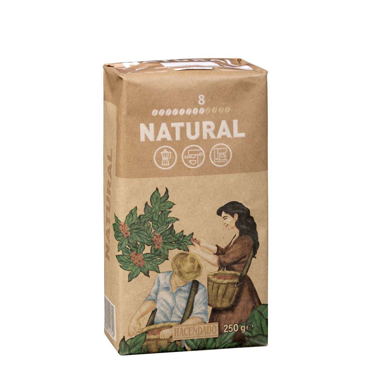 Café molido natural Hacendado