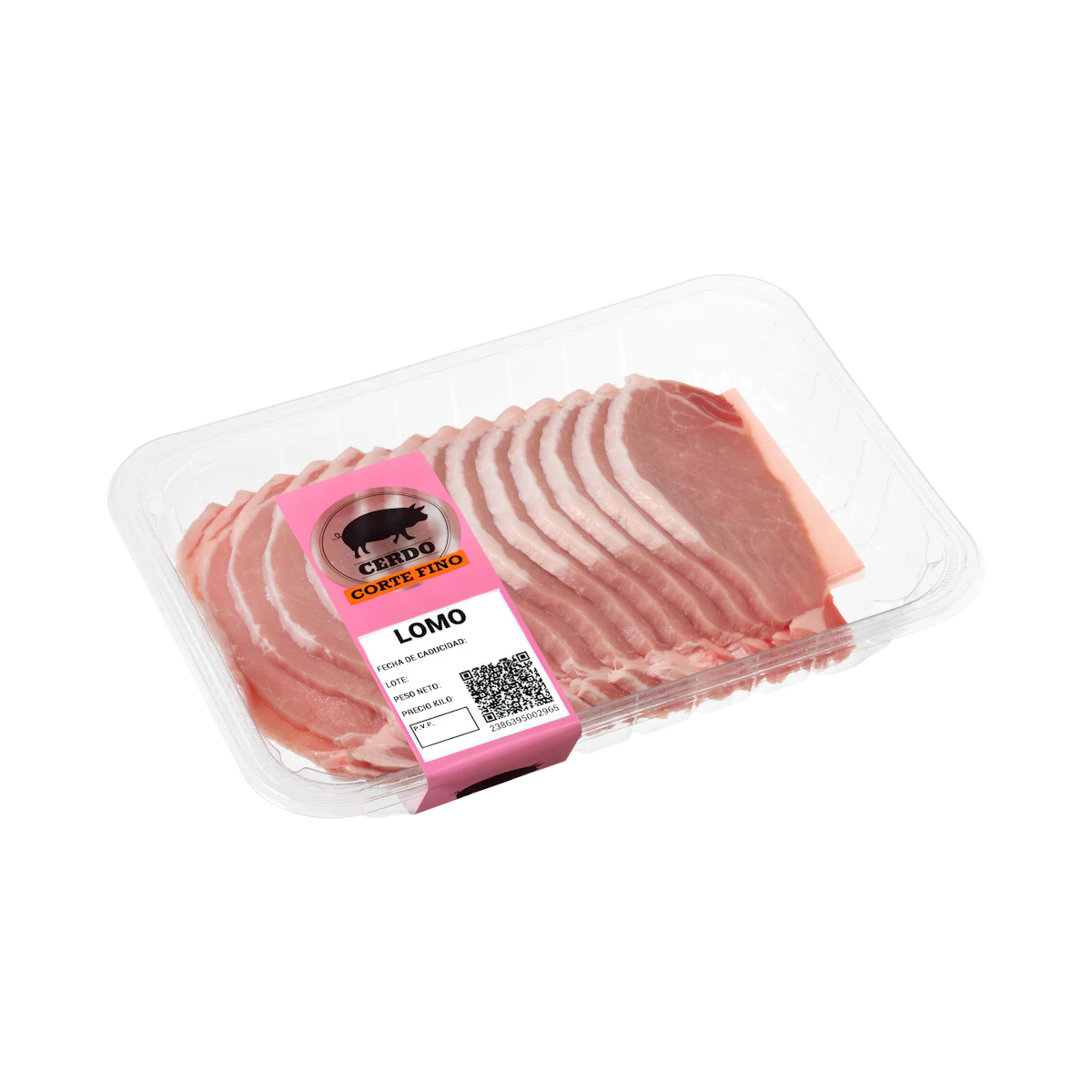 Filetes lomo de cerdo corte fino