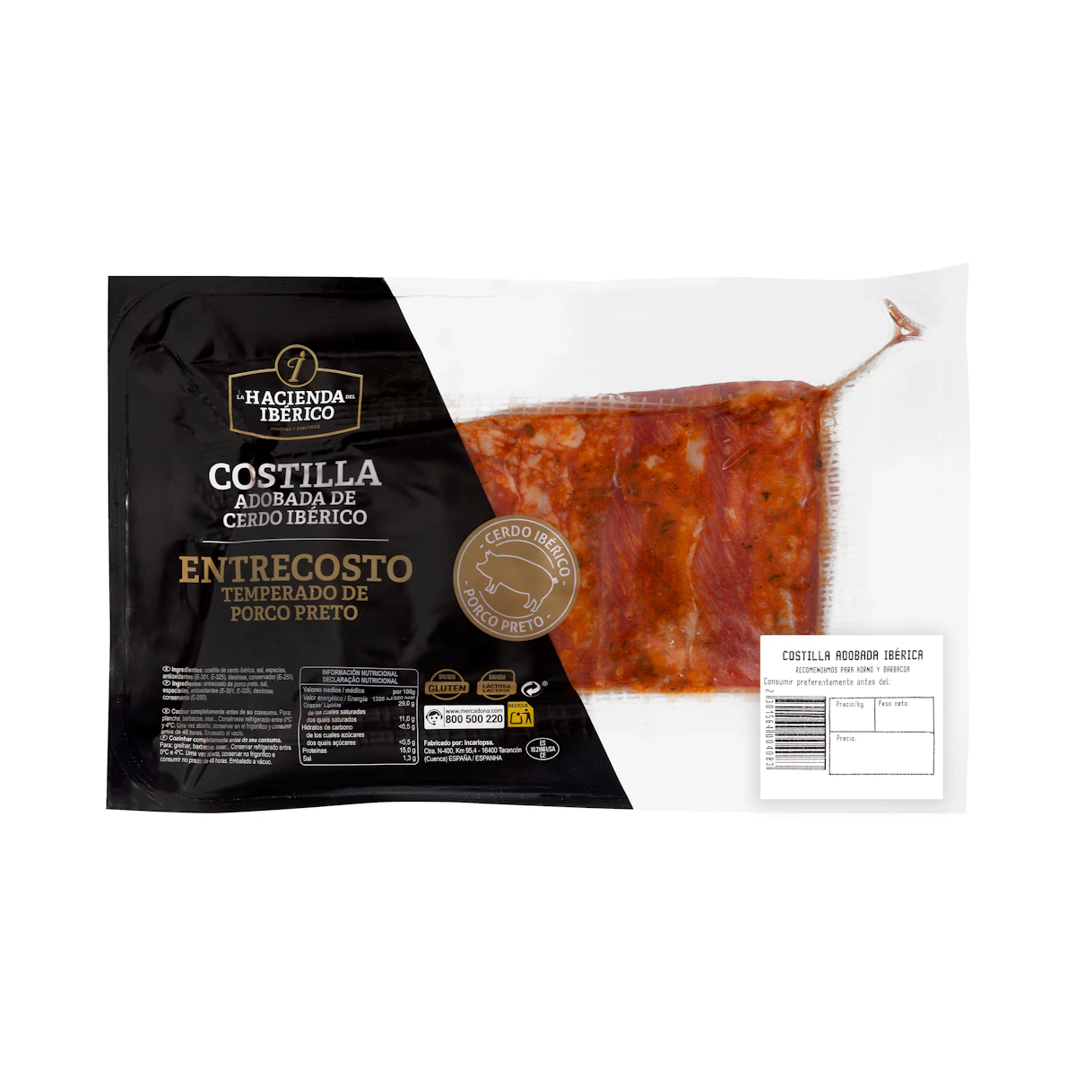 Costilla de cerdo ibérico adobada