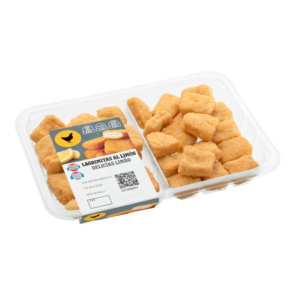 Lagrimitas de pollo al limón empanadas sin gluten