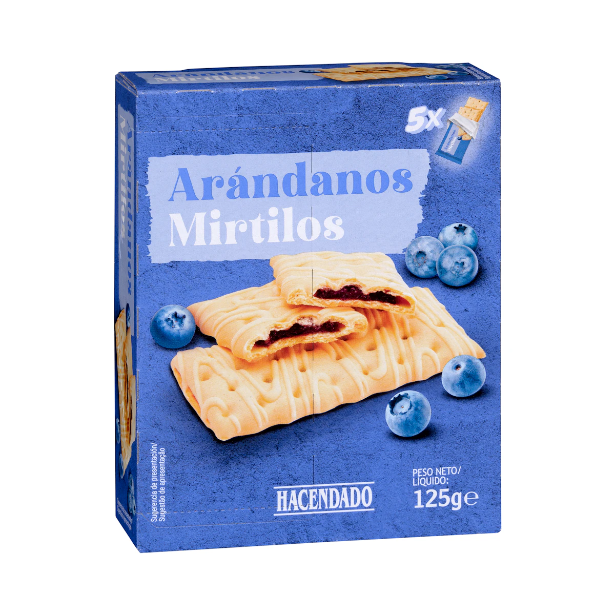 Barritas de galleta y arándanos Hacendado