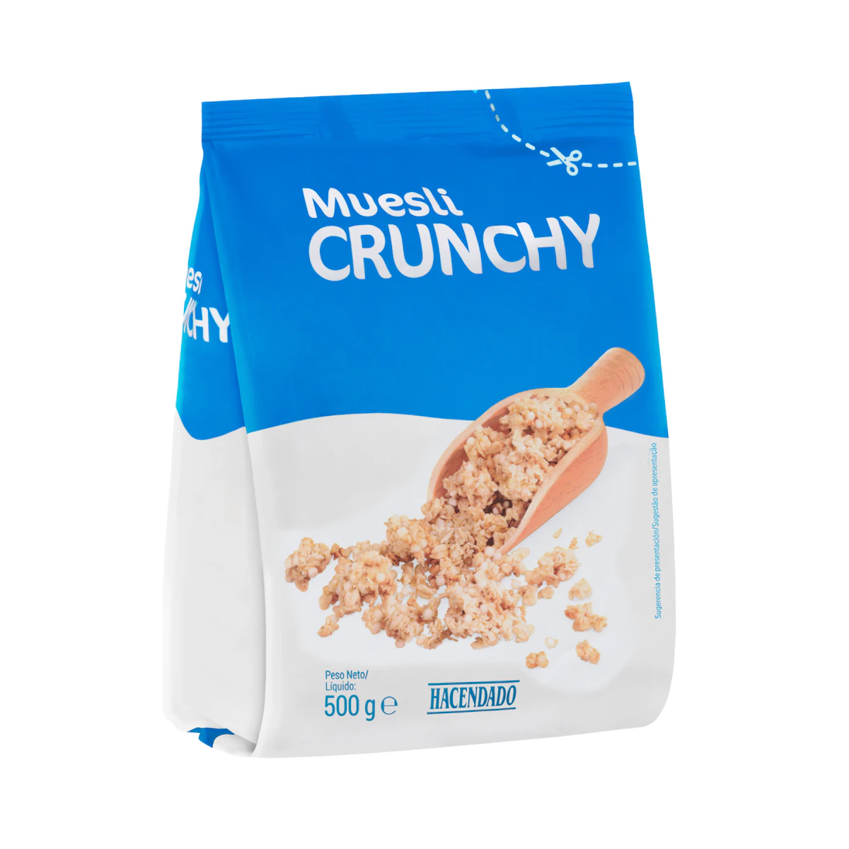 Muesli Crunchy Hacendado sin azúcares añadidos
