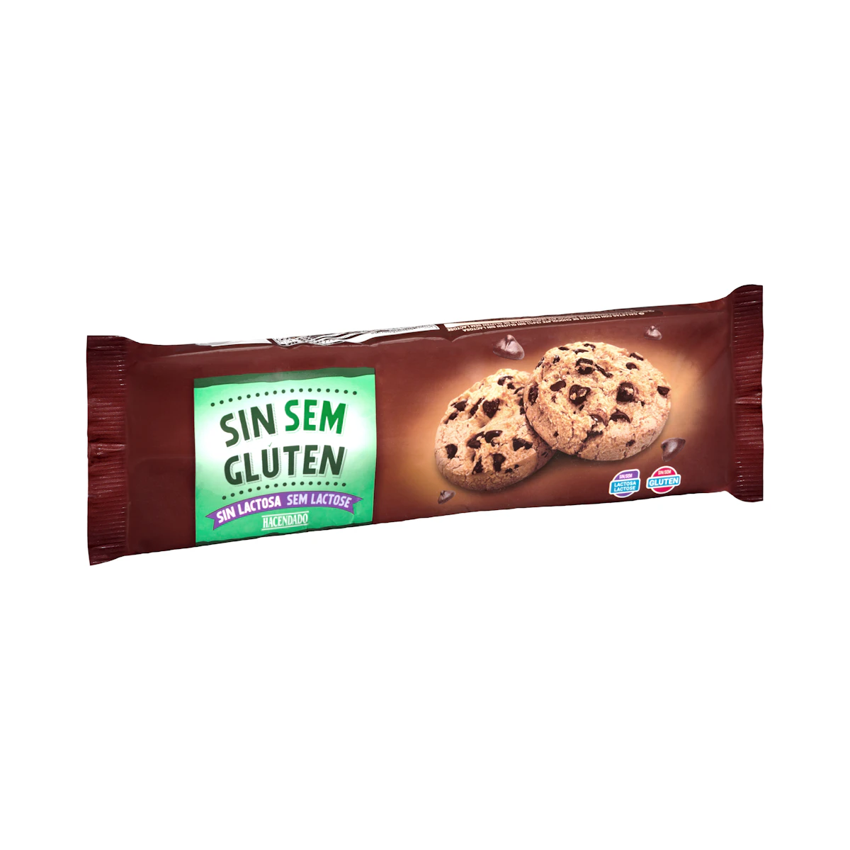 Galletas cookies sin gluten y sin lactosa Hacendado