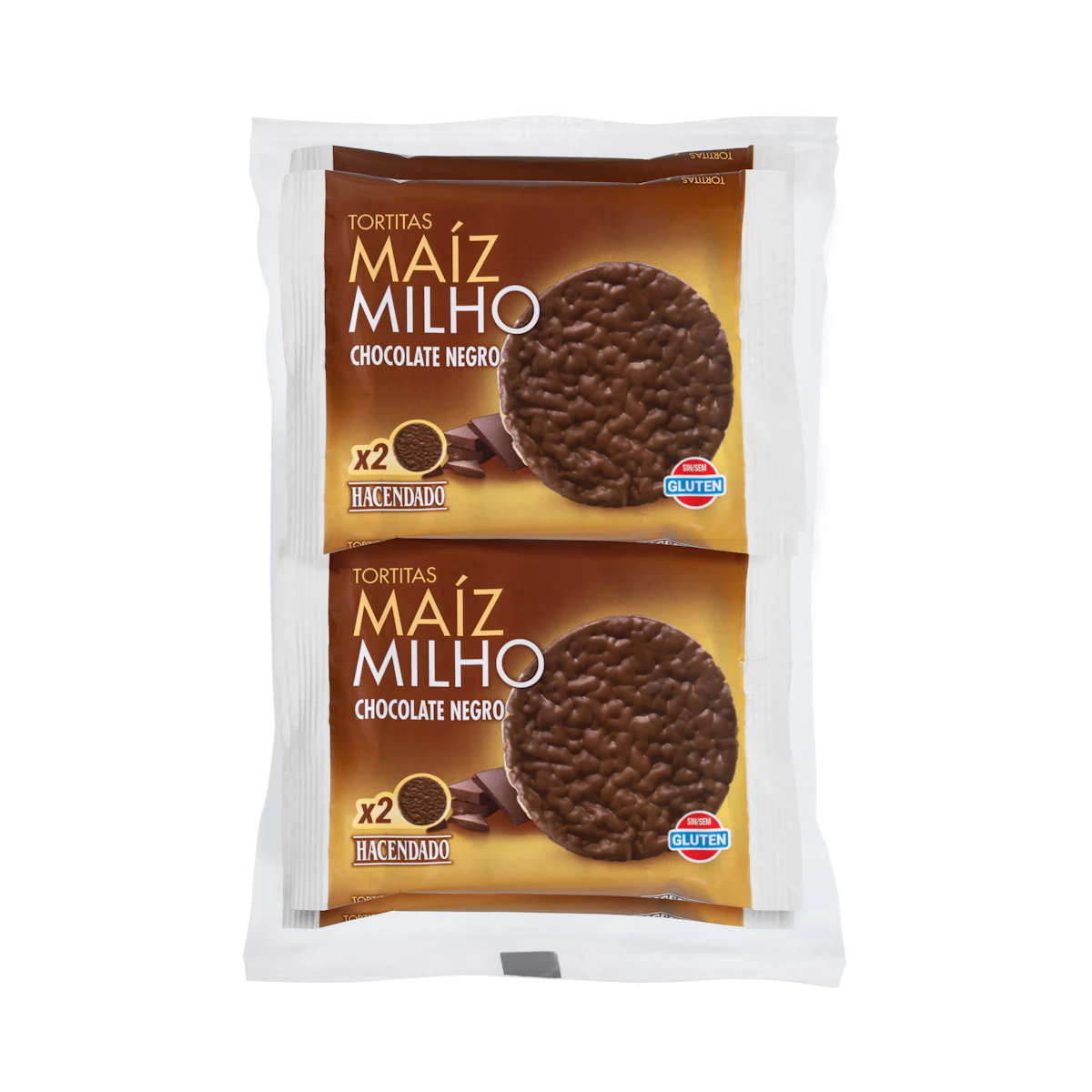 Tortitas de maíz con chocolate Hacendado