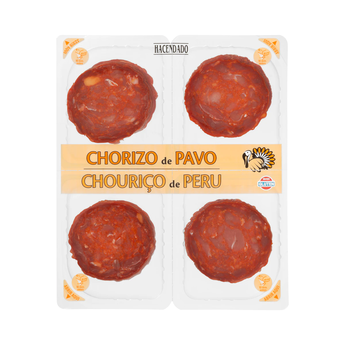 Chorizo de pavo extra Hacendado lonchas