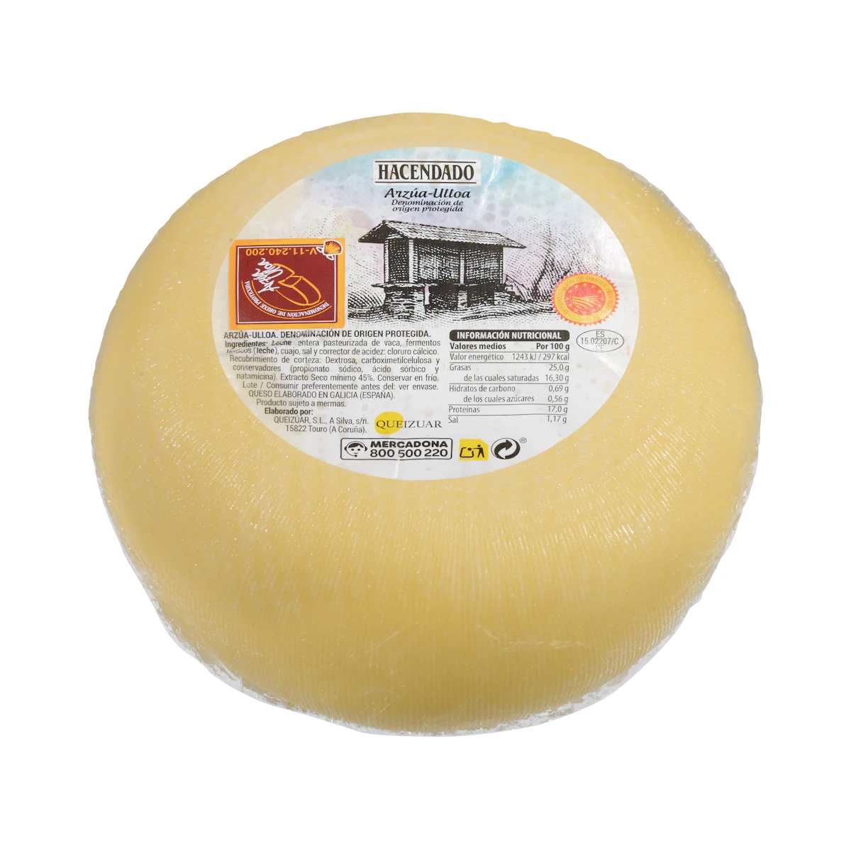 Queso Arzúa-Ulloa de vaca Punteiro