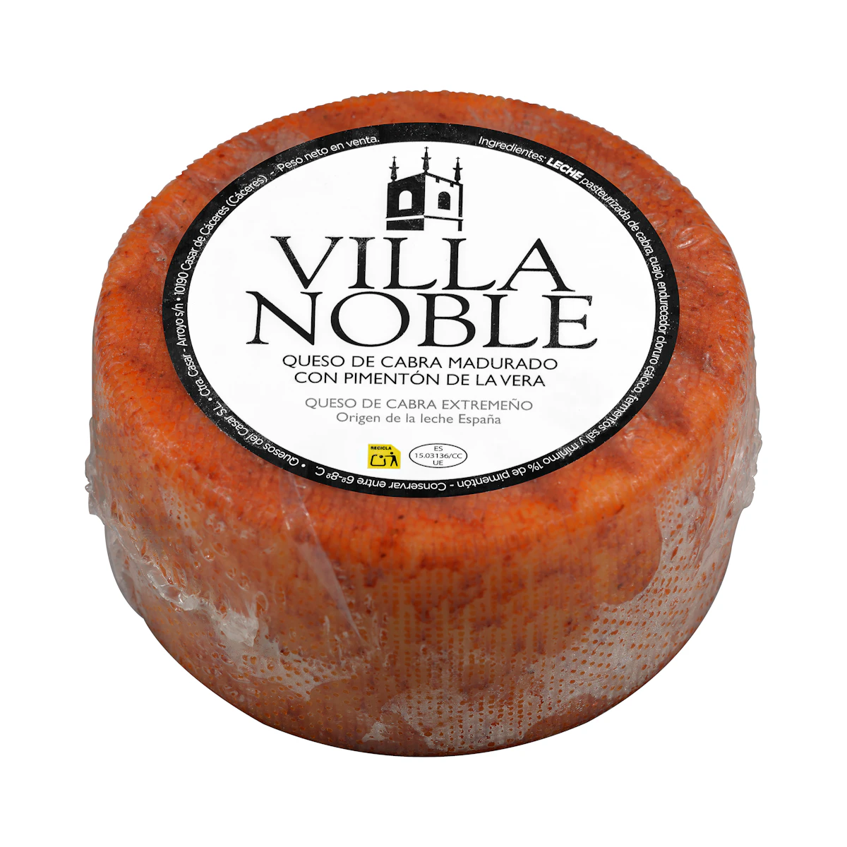 Queso madurado de cabra con pimentón de la Vera Villa Noble