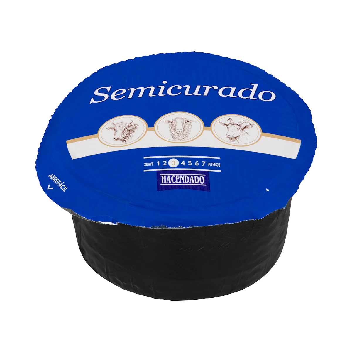 Queso semicurado mezcla Hacendado