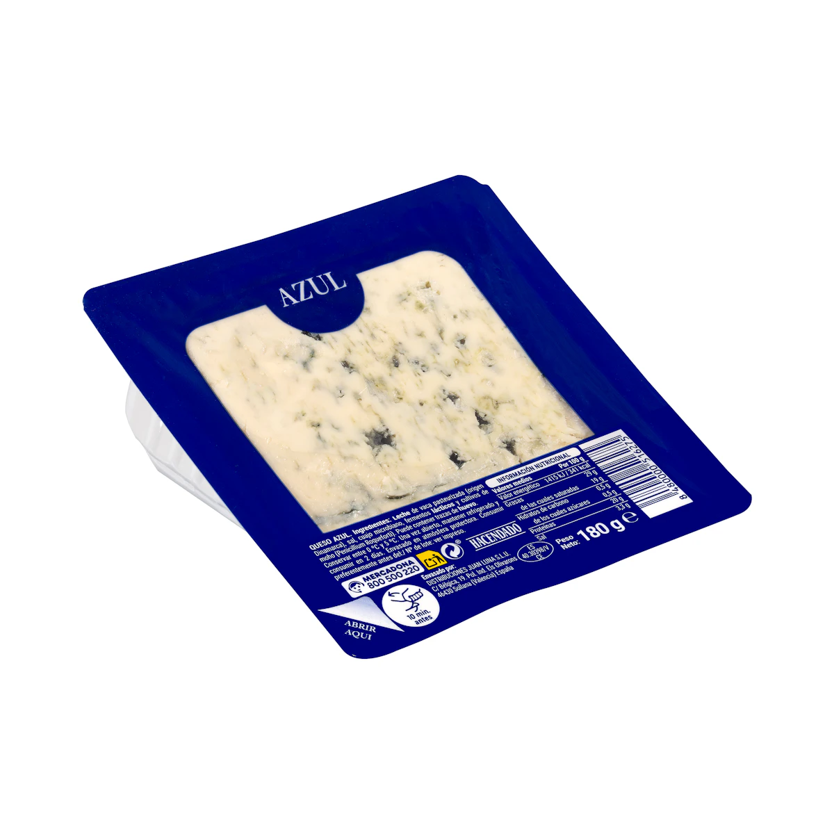 Queso azul de vaca Hacendado