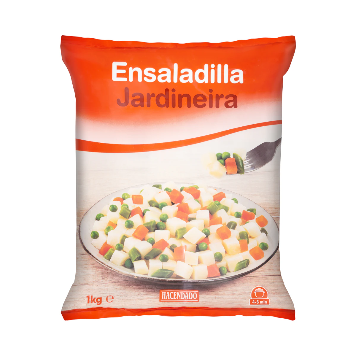Ensaladilla Hacendado ultracongelada