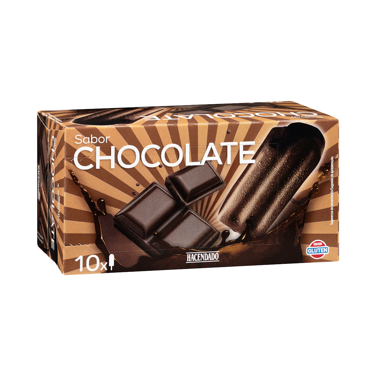 Helado hielo sabor chocolate Hacendado
