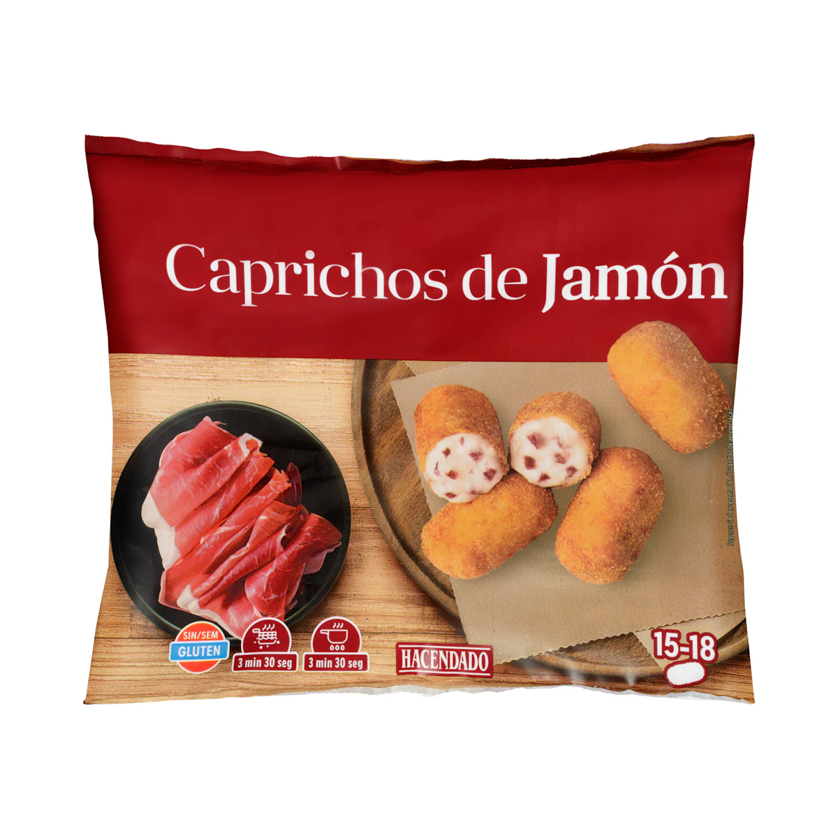 Croquetas caprichos de jamón Hacendado ultracongeladas