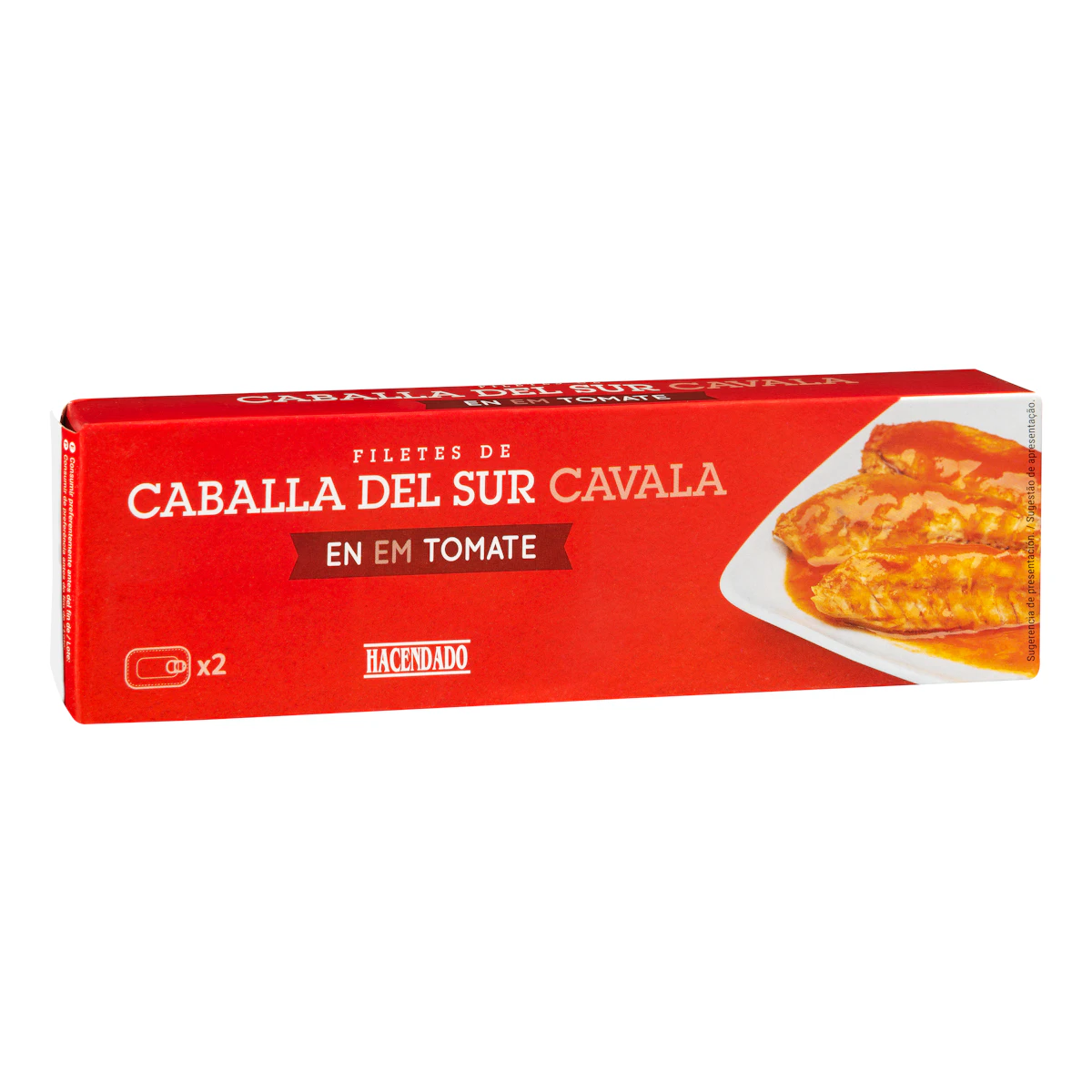 Filetes de caballa del sur en tomate Hacendado