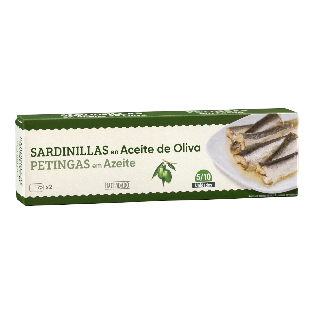 Sardinillas en aceite de oliva Hacendado