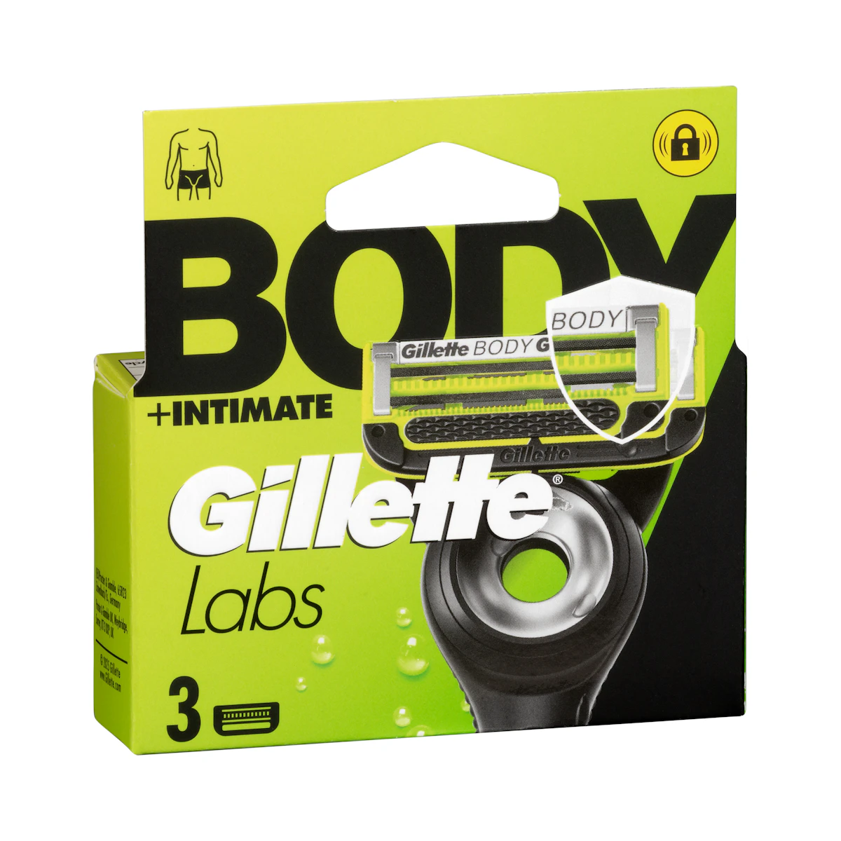 Recambios maquinilla de afeitar Gillette Labs Body + Intimate