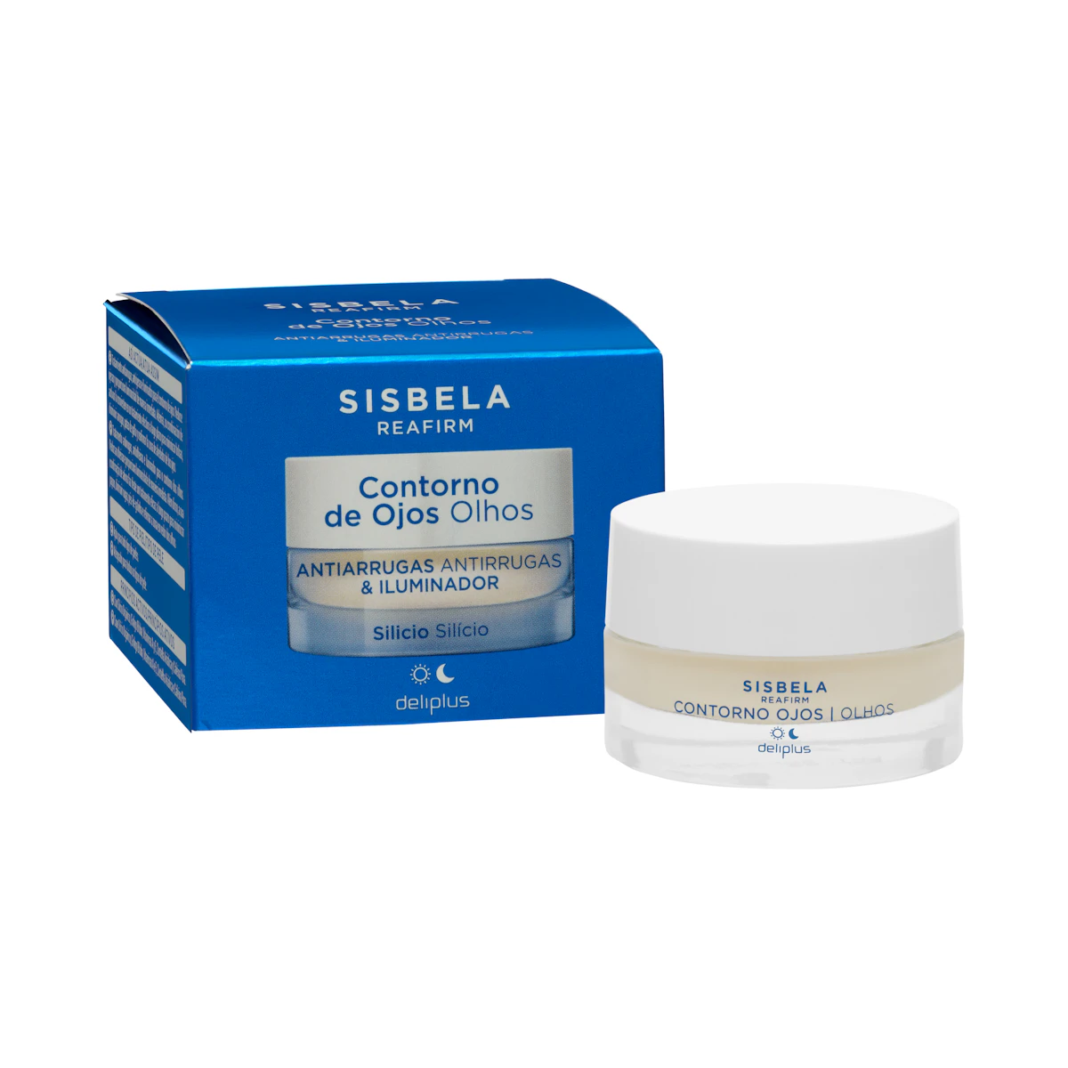 Contorno de ojos Antiarrugas e Iluminador con silicio Sisbela Reafirm Deliplus