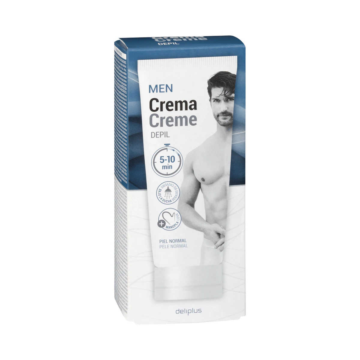 Crema depilatoria hombre Deliplus piel normal