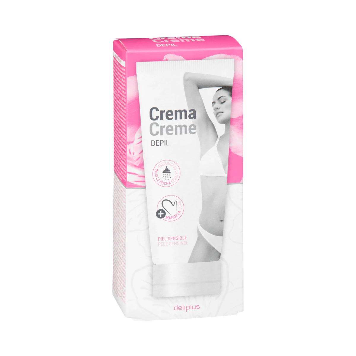 Crema depilatoria mujer para el cuerpo Deliplus piel sensible