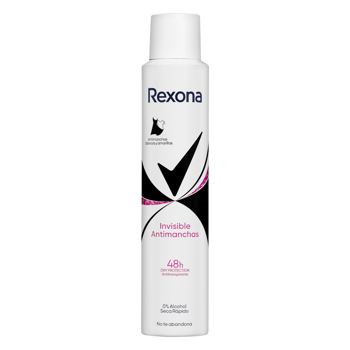 Desodorante invisible black + white Rexona antimanchas