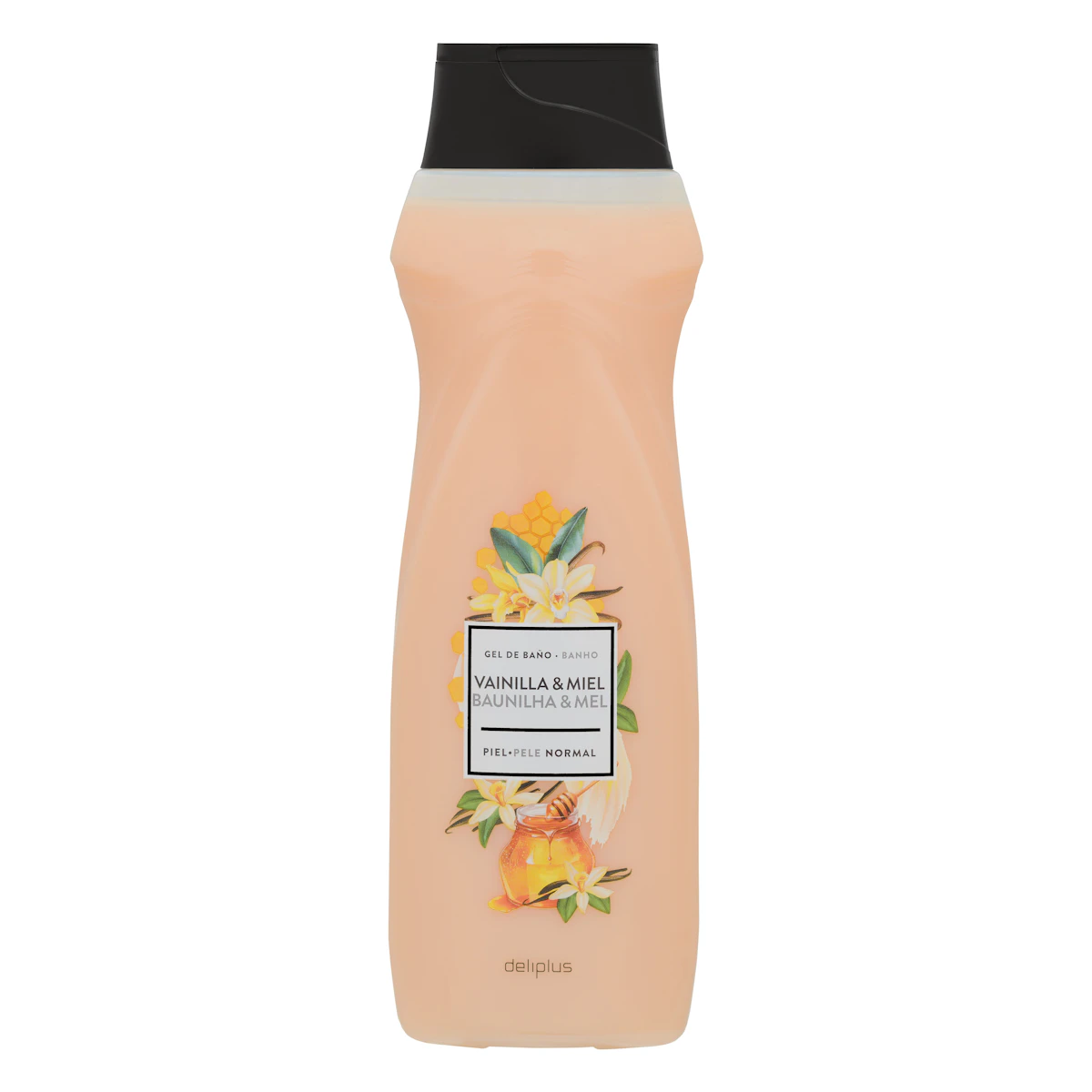 Gel de baño vainilla y miel Deliplus piel normal