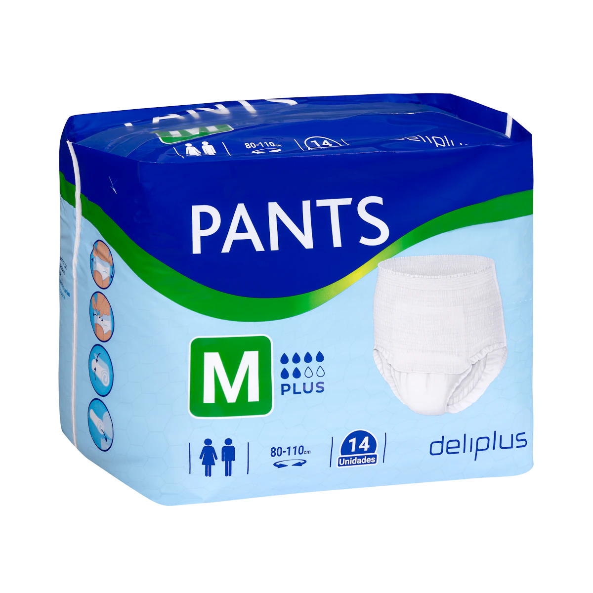 Pañal adulto braguita Deliplus Pants plus talla M