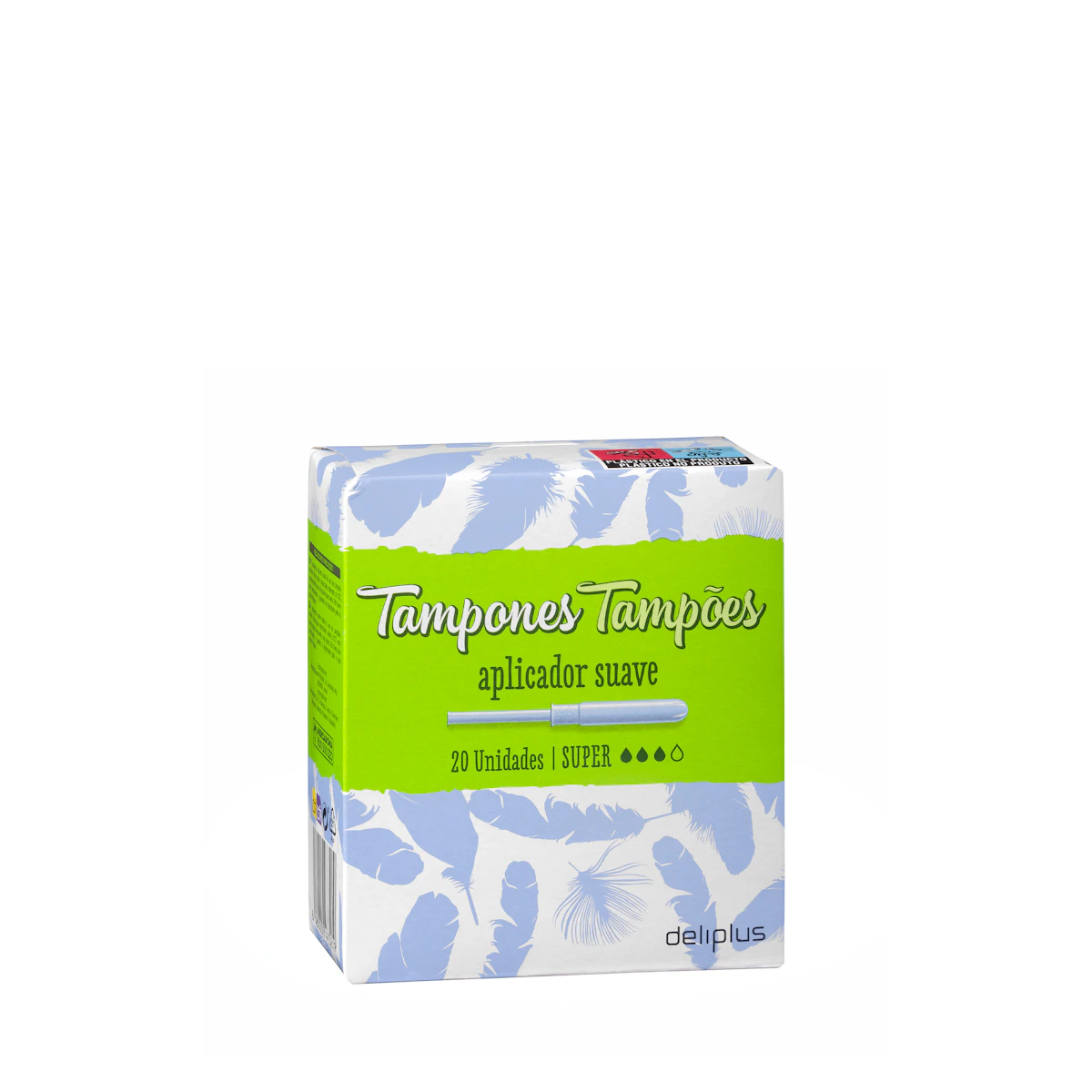 Tampones super Deliplus con aplicador suave