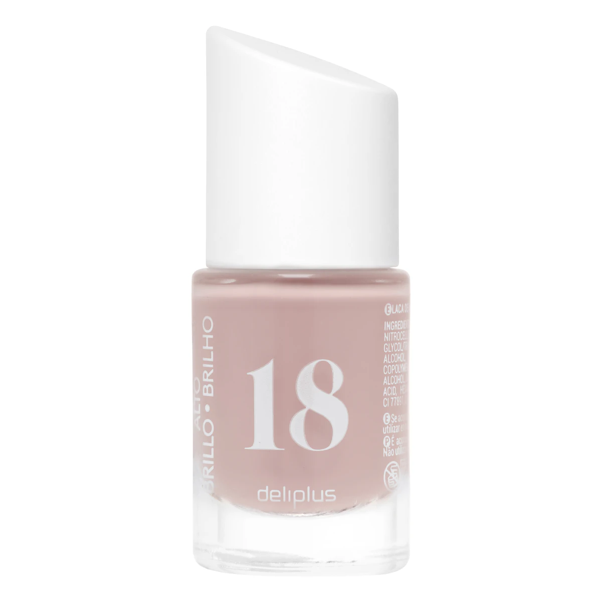 Laca de uñas alto brillo Deliplus 18 suave peonia