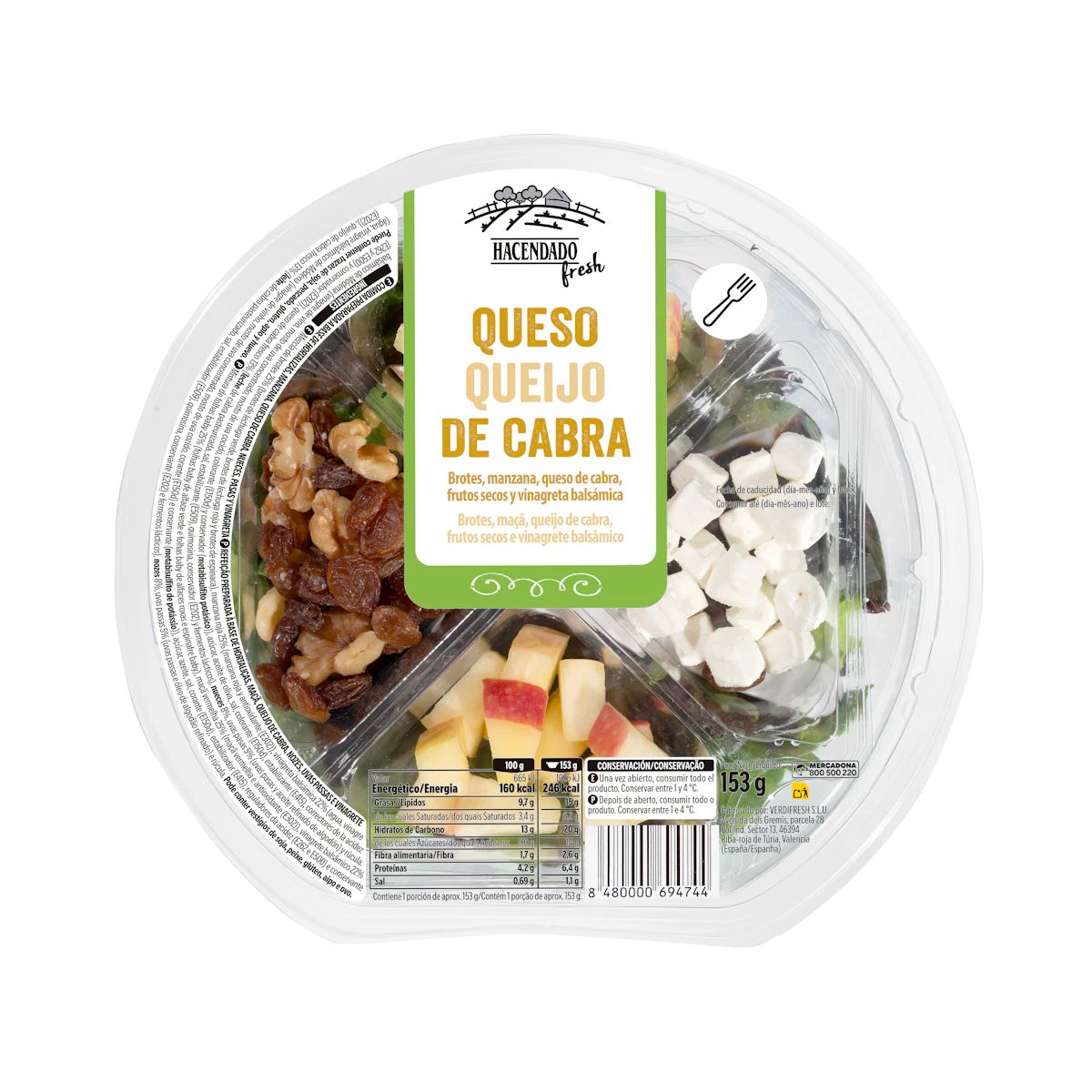 Ensalada queso de cabra