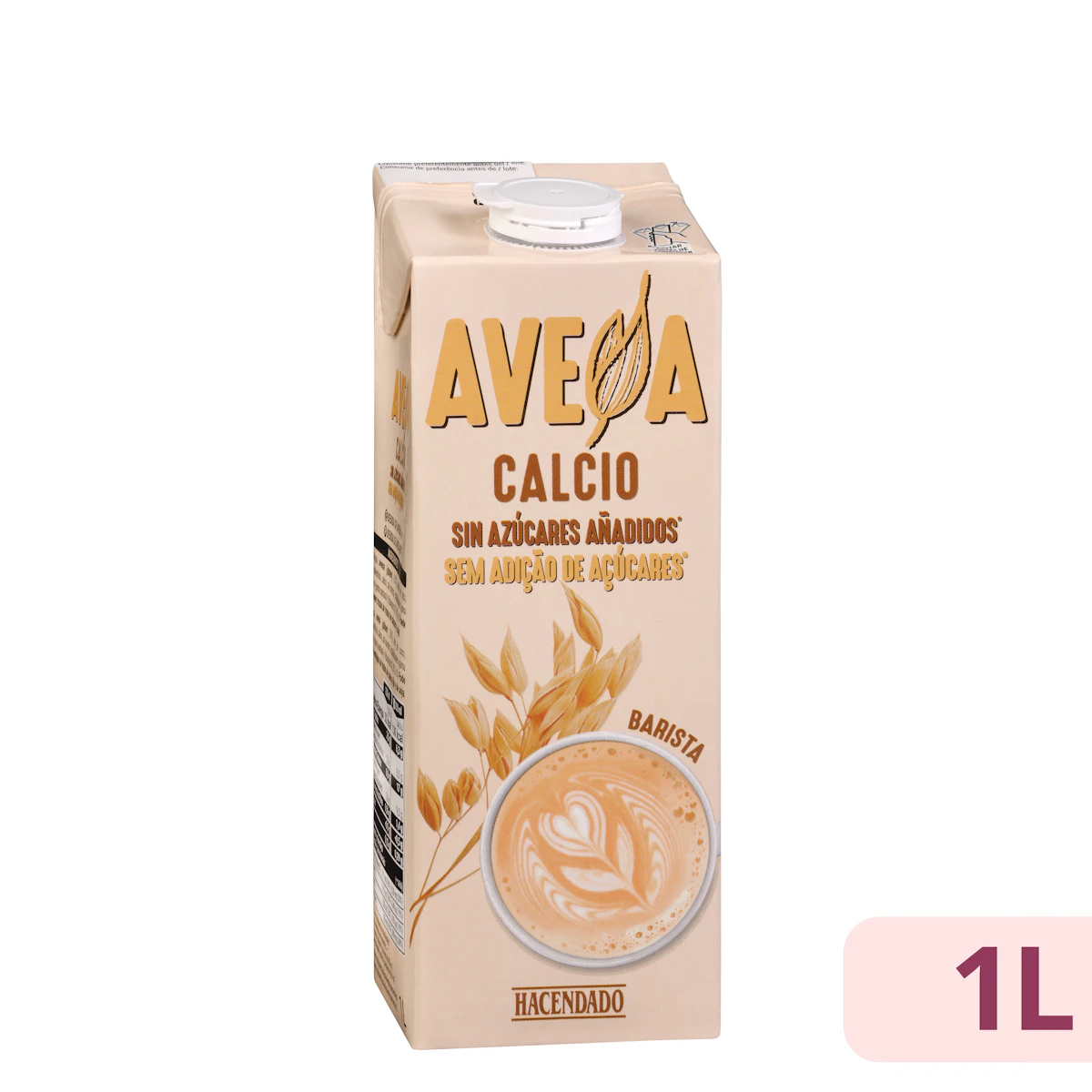 Bebida de avena con calcio sin azúcares añadidos Hacendado