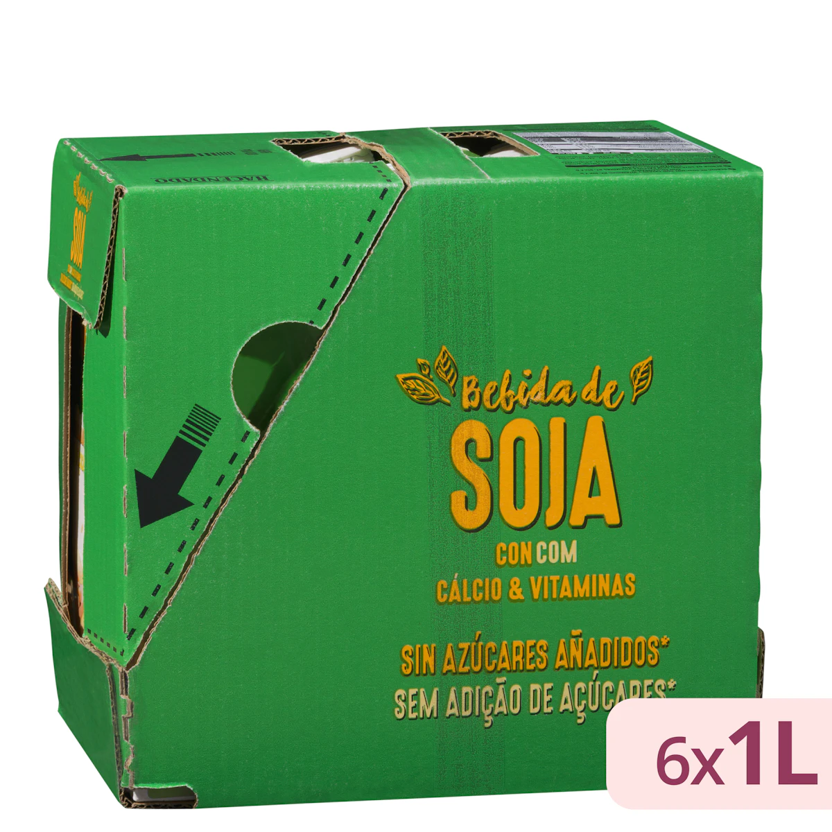Bebida de soja con calcio y vitaminas sin azúcares añadidos Hacendado
