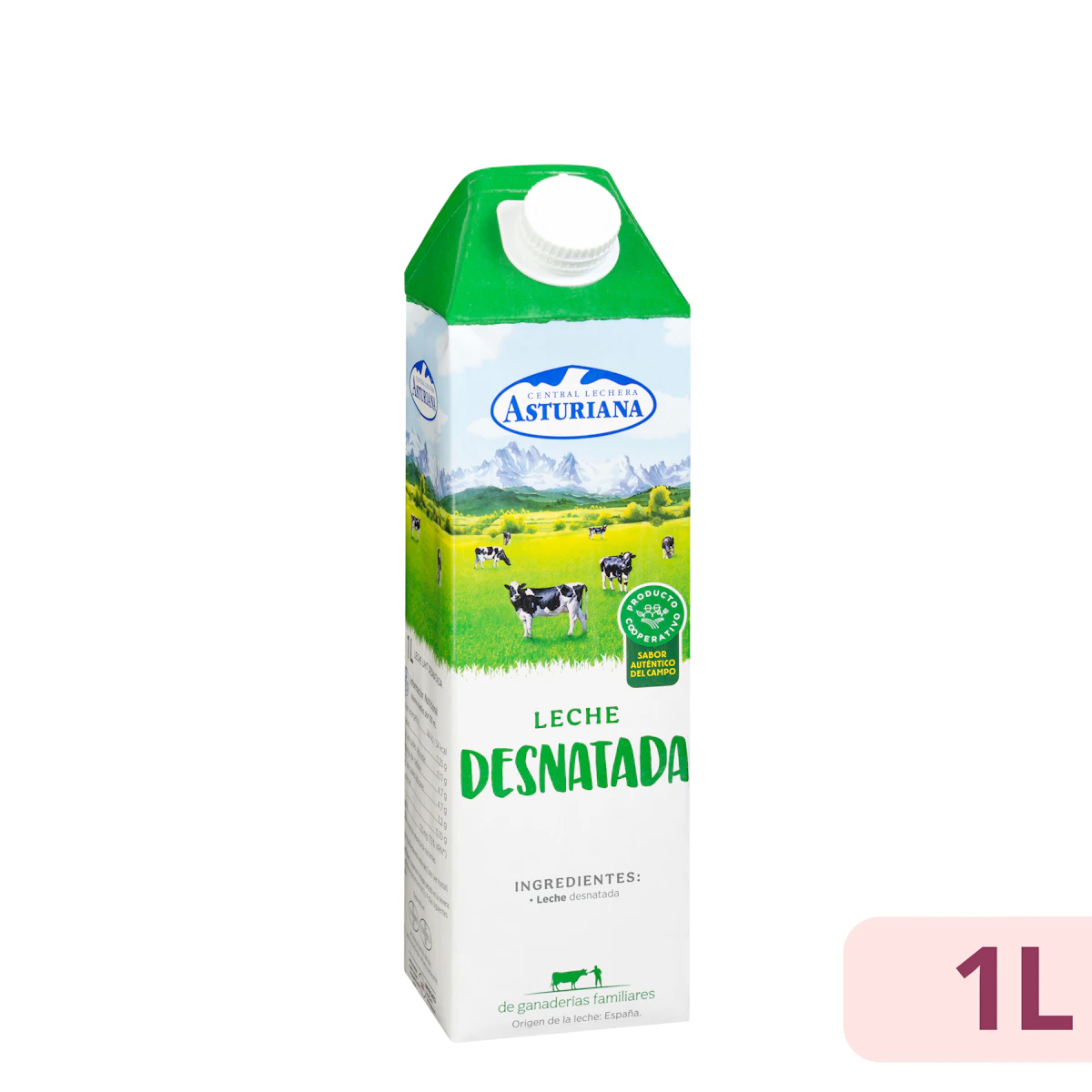 Leche desnatada Asturiana