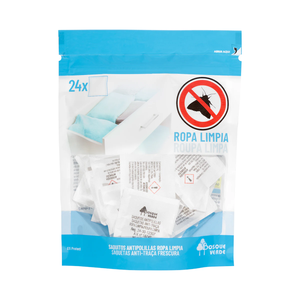Saquitos antipolillas Ropa Limpia Bosque Verde