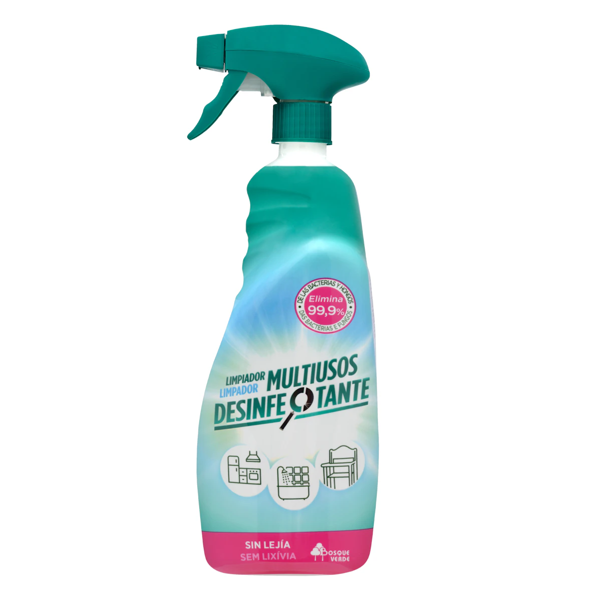 Multiusos Desinfectante antibacterias Bosque Verde