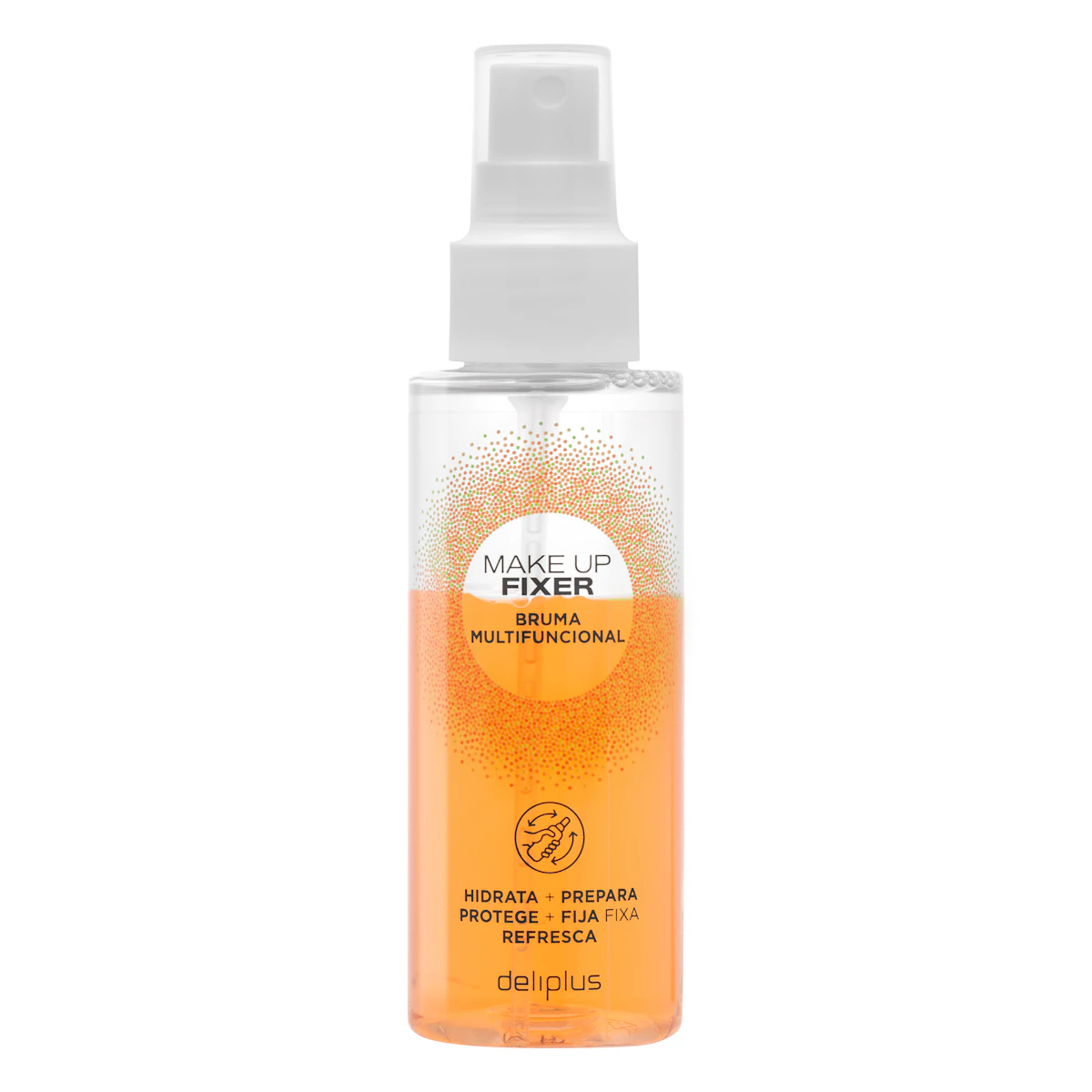 Bruma facial bifásica multifuncional Make Up Fixer Deliplus