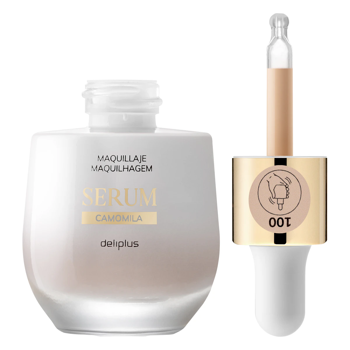 Maquillaje serum camomila Deliplus 100 beige muy claro