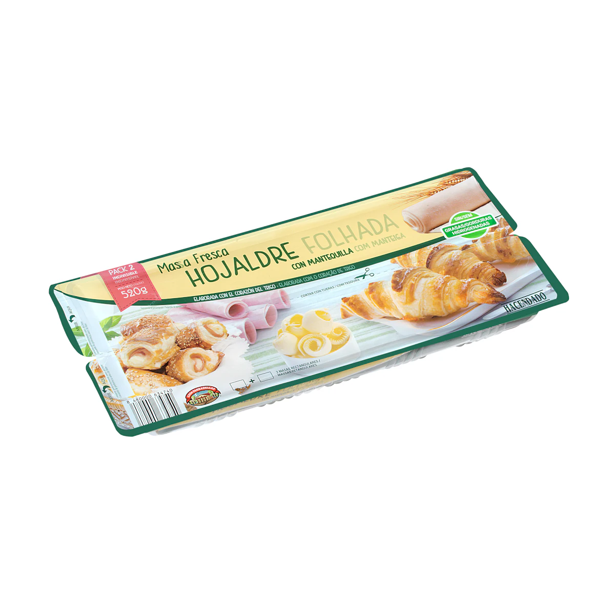 Masa fresca Hacendado hojaldre con mantequilla