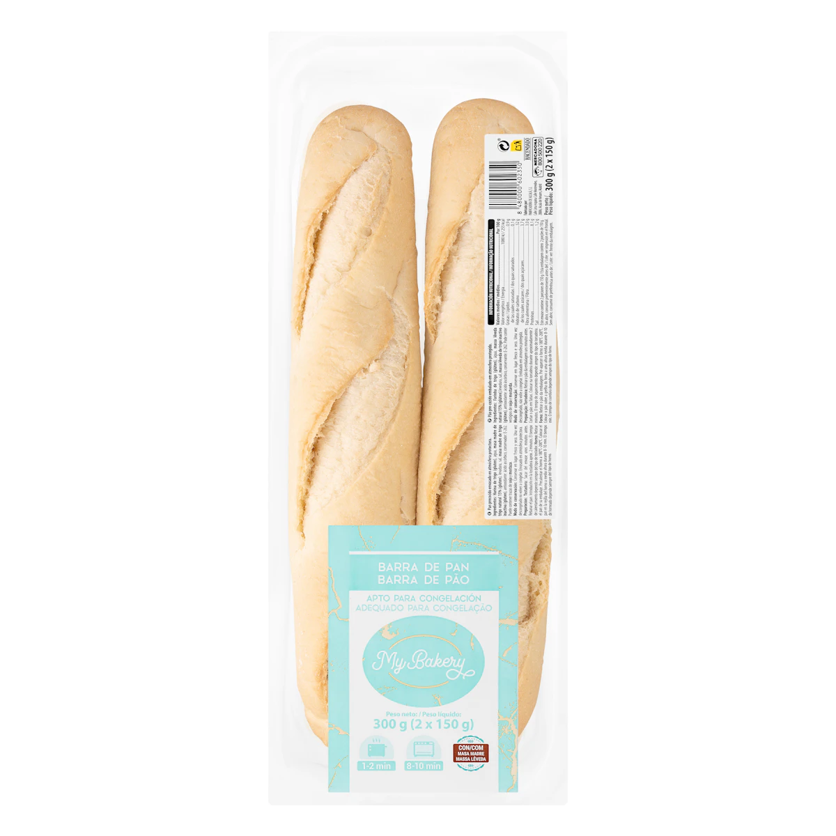 2 Baguettes para hornear