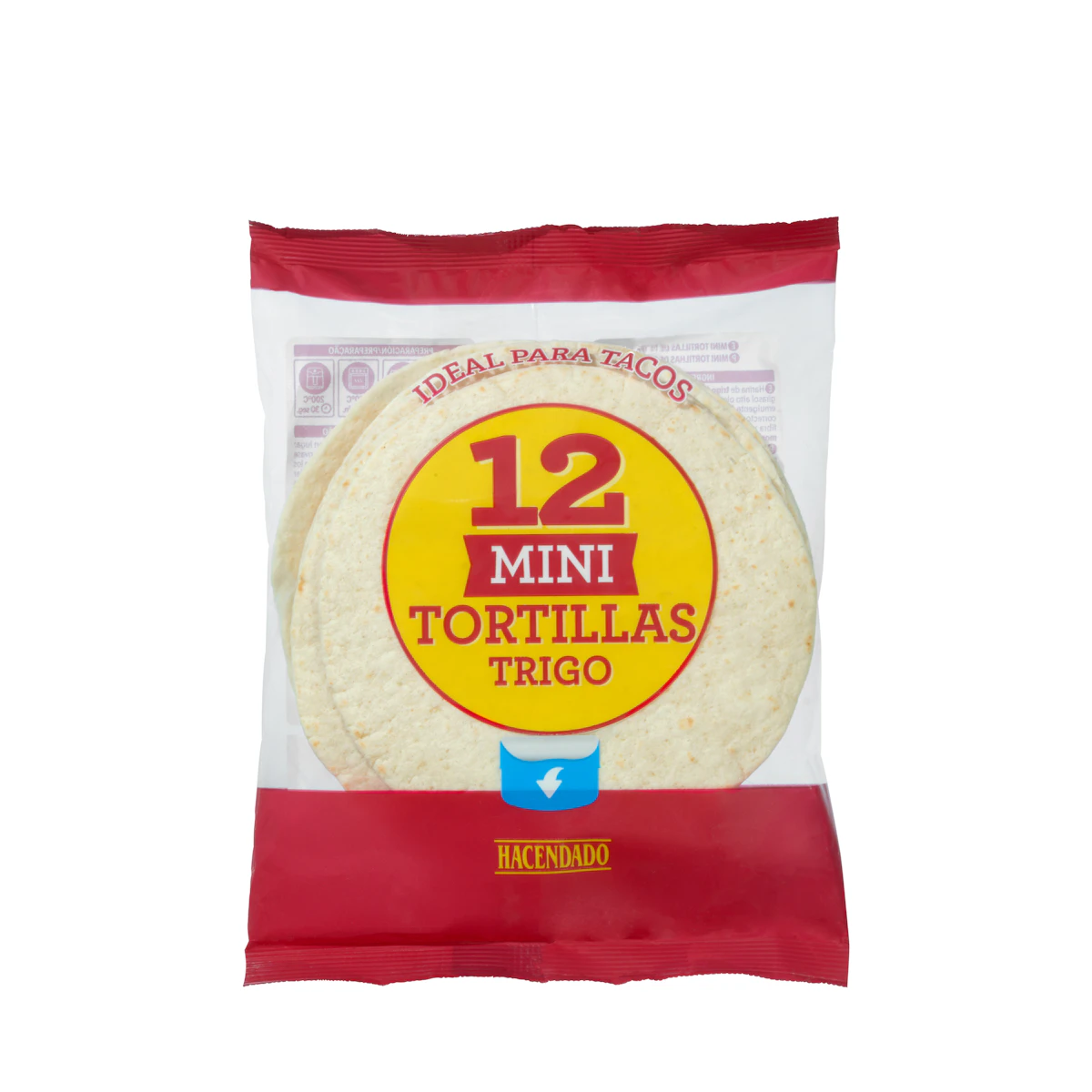 Mini tortillas de trigo Hacendado