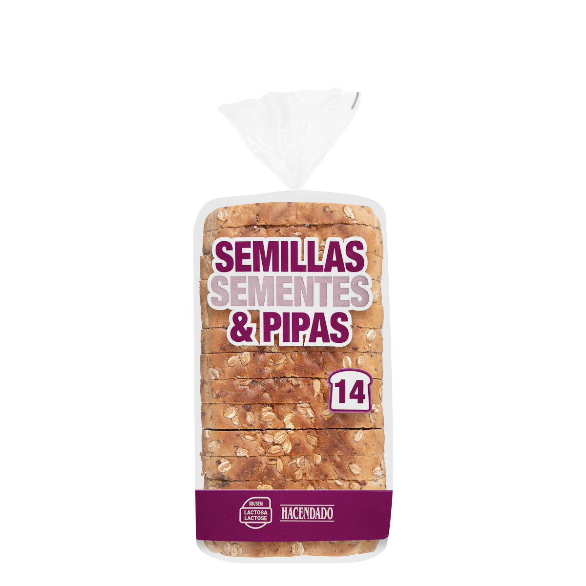 Pan de molde semillas y pipas de calabaza Hacendado