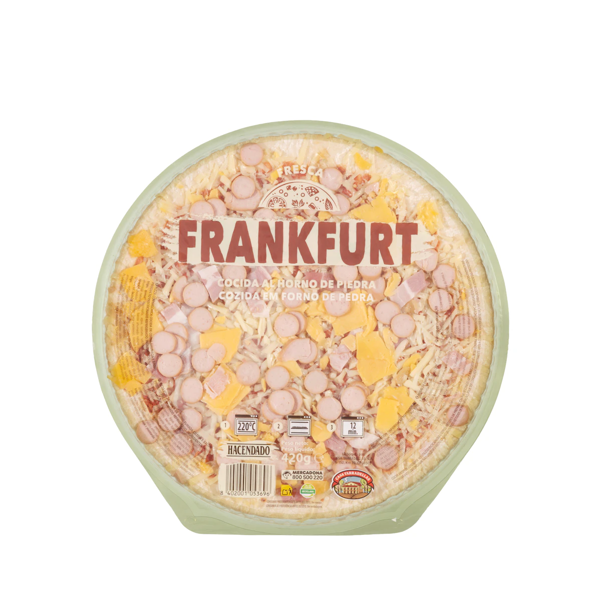 Pizza Frankfurt Hacendado