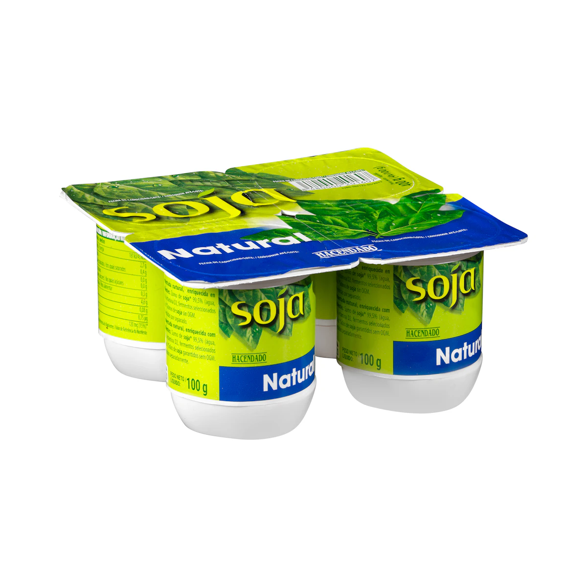 Postre de soja natural Hacendado