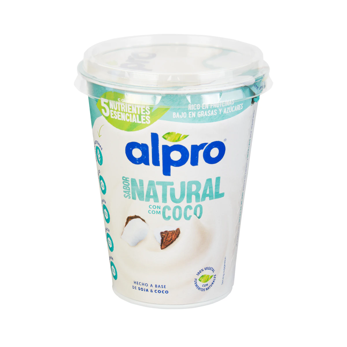Postre de soja sabor natural con coco Alpro