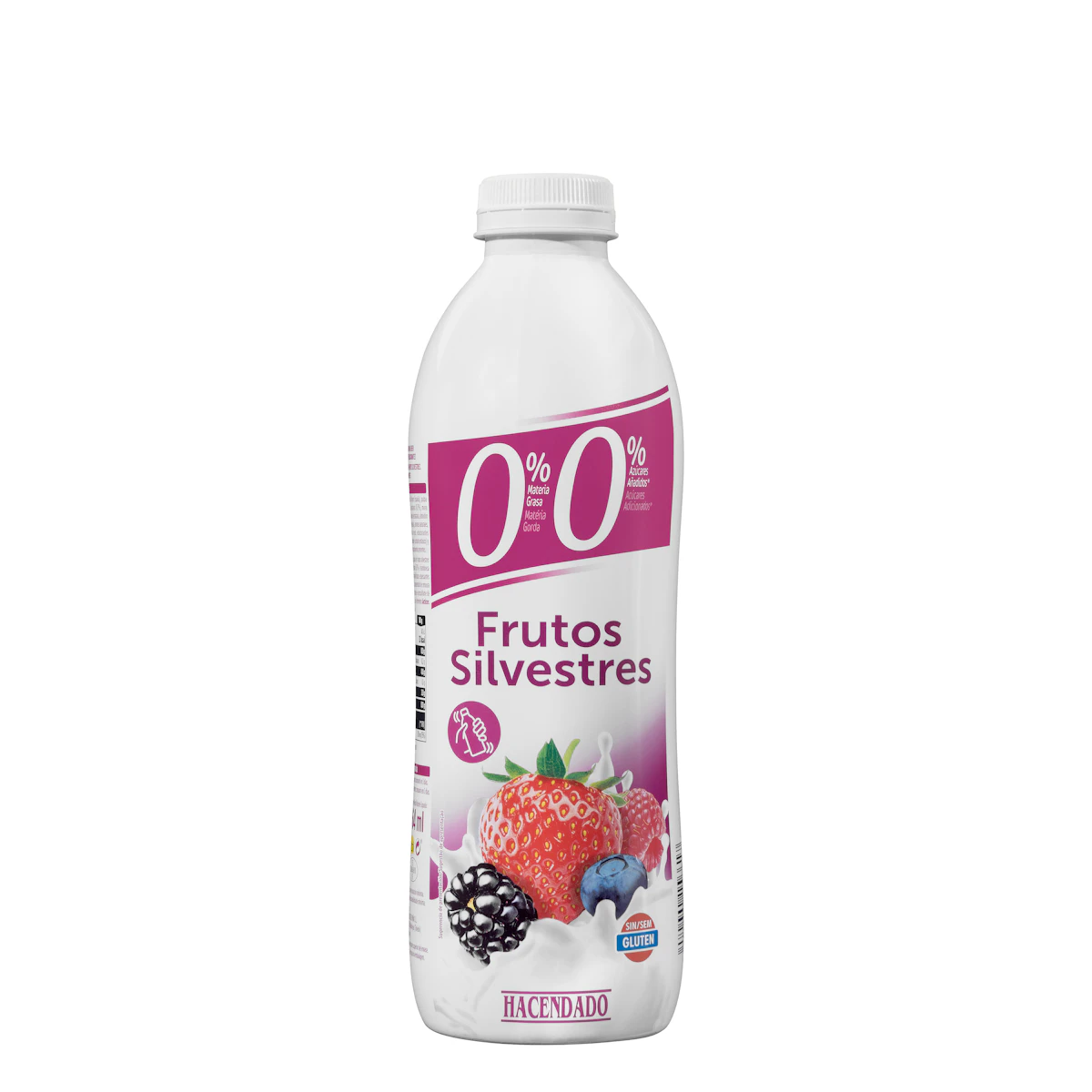 Yogur líquido frutos silvestres Hacendado 0% MG 0% azúcares añadidos