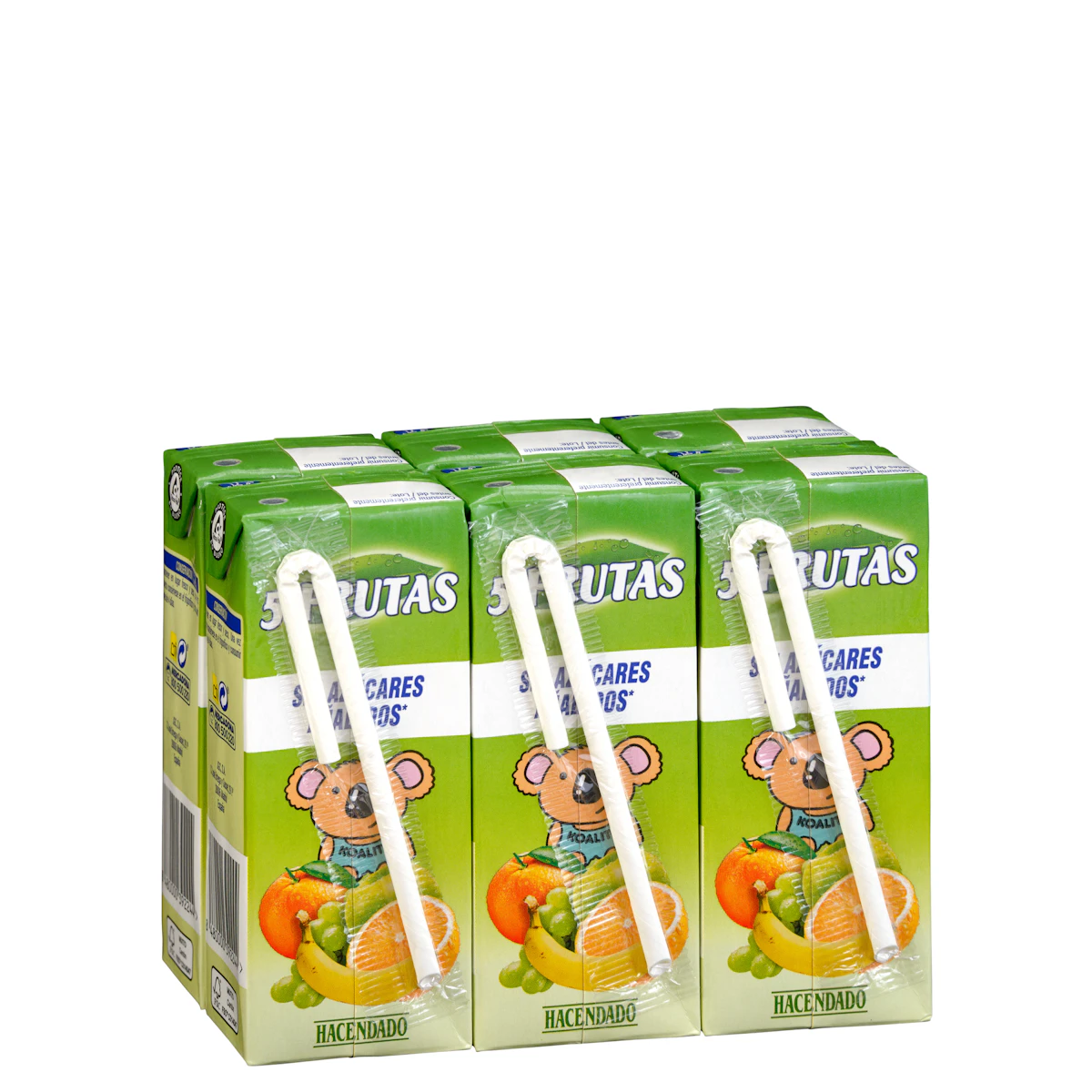Bebida 5 frutas Hacendado sin azúcares añadidos